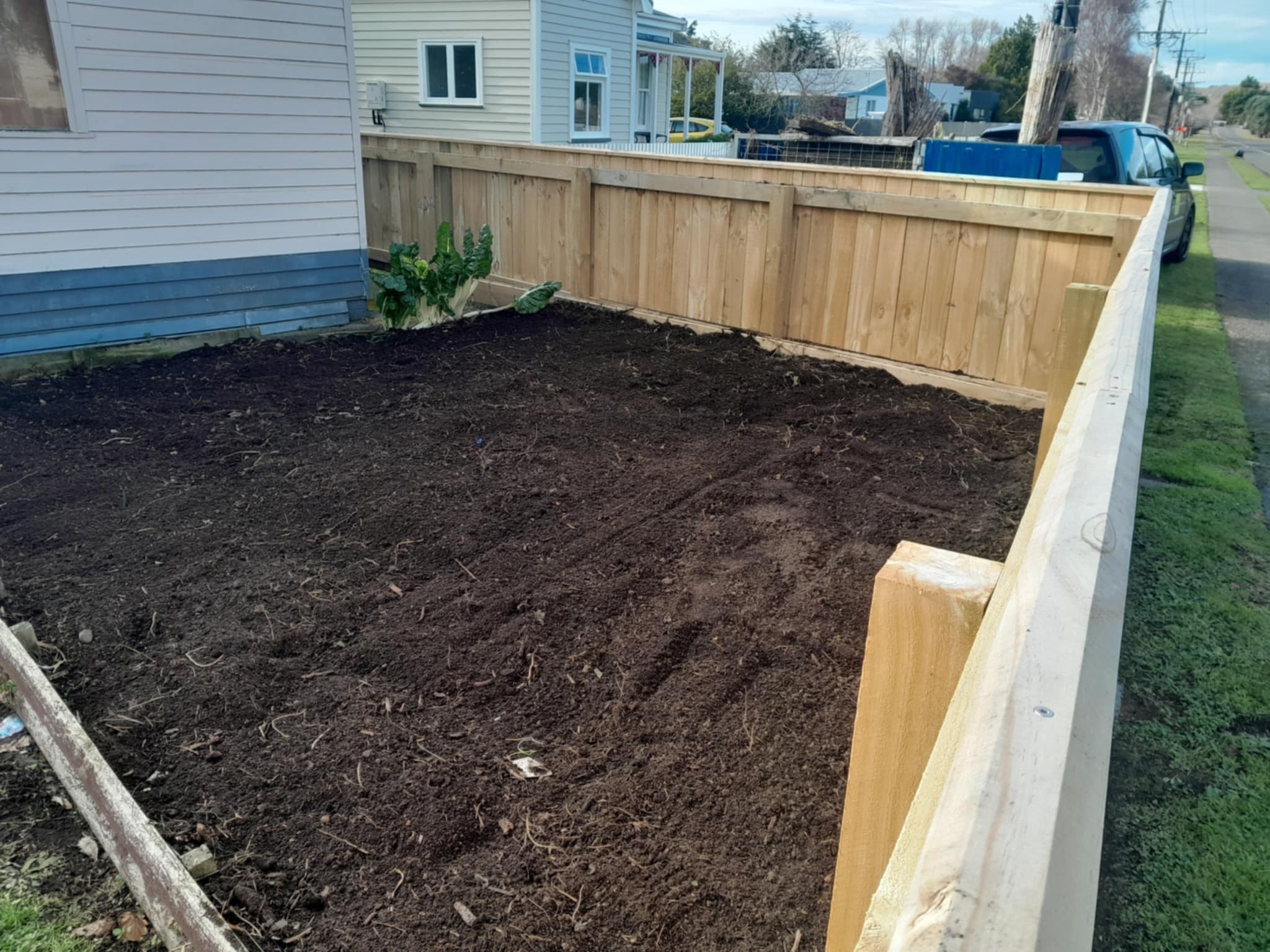 After - Cleared garden ready for planting